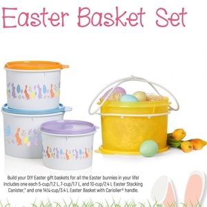 Easter Canister and Basket Set